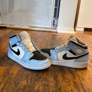Nike air Jordan’s one, ice blue, 5.5 boys/7 women